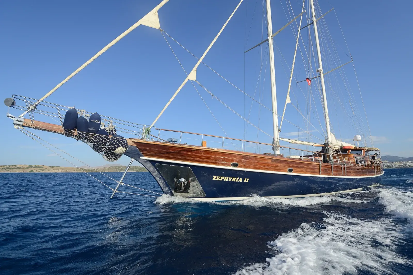 Zephyria II sailing in Bodrum