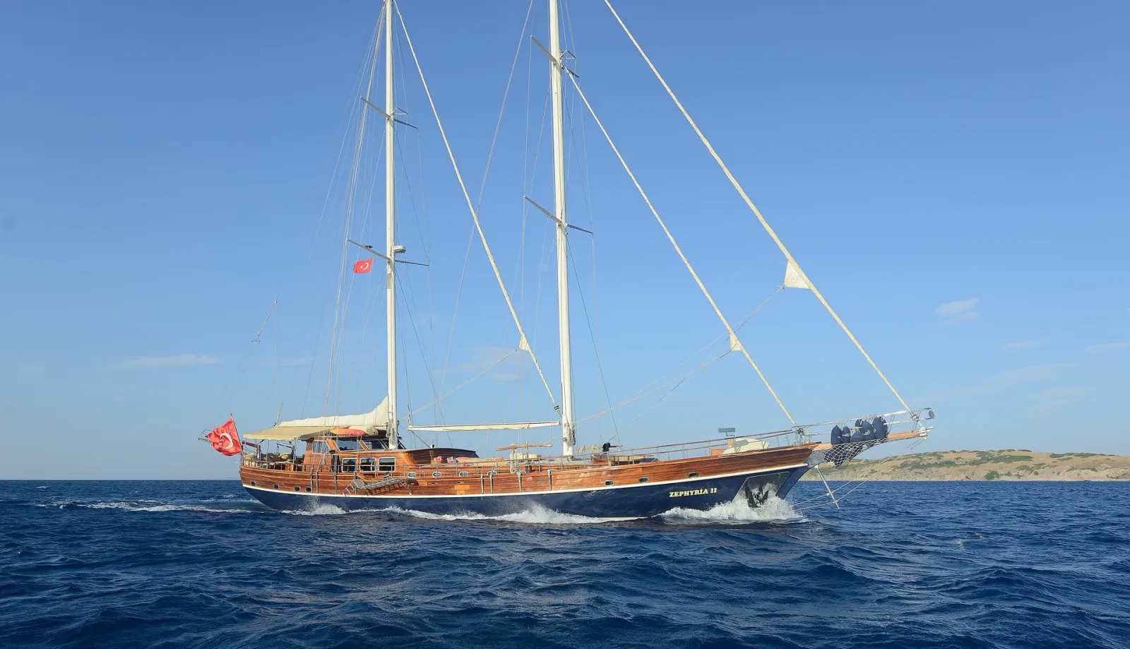 Zephyria II sailing in Bodrum