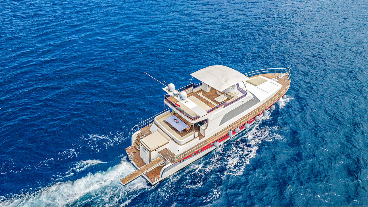 Juliet sailing in Bodrum