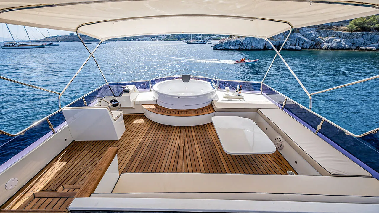 Juliet sailing in Bodrum