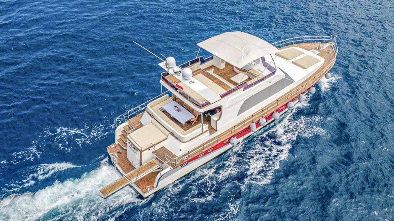 Juliet sailing in Bodrum