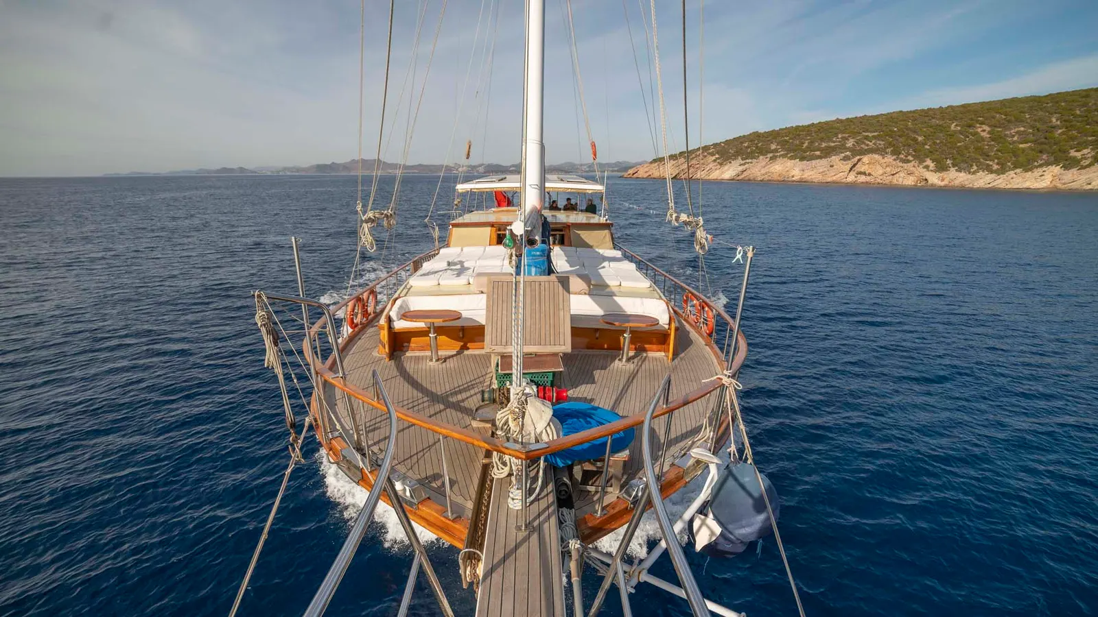Fatos sailing in Bodrum