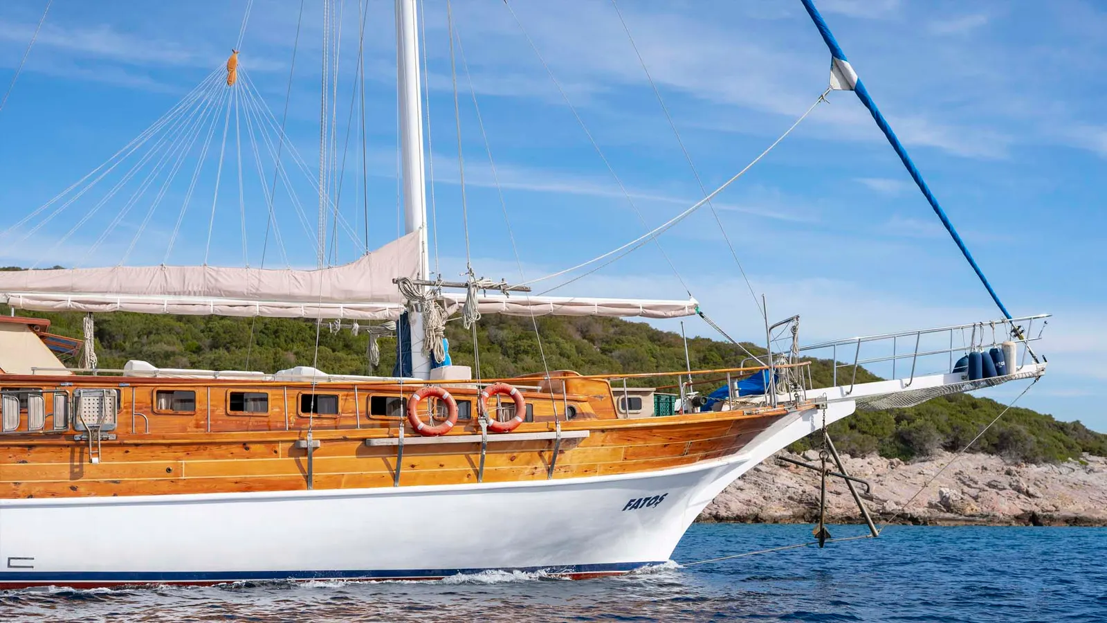 Fatos sailing in Bodrum