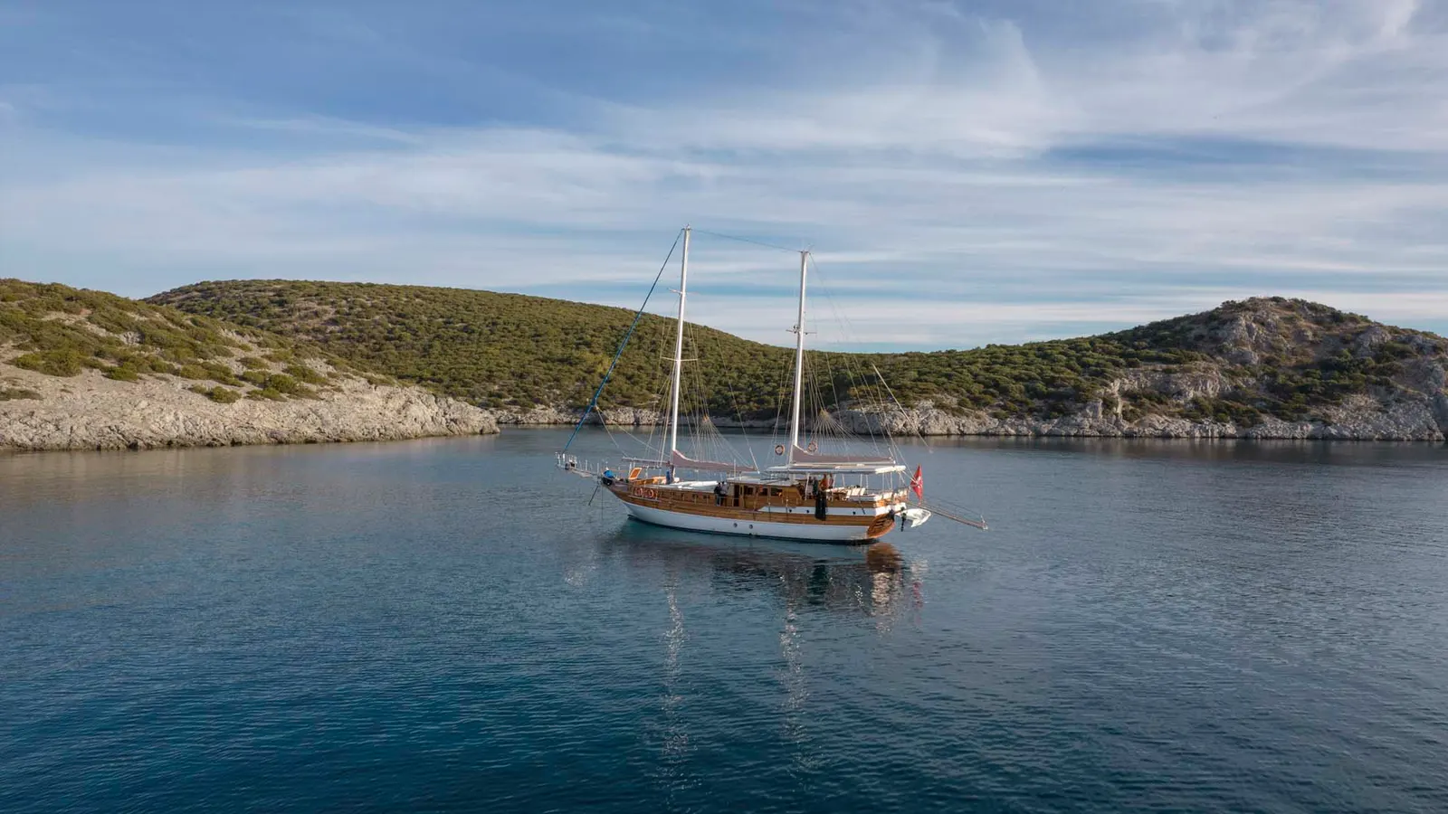 Fatos sailing in Bodrum