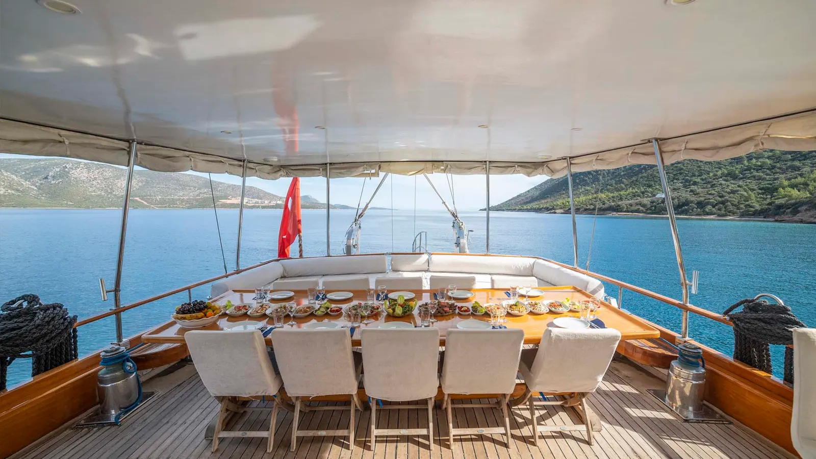 Fatos sailing in Bodrum