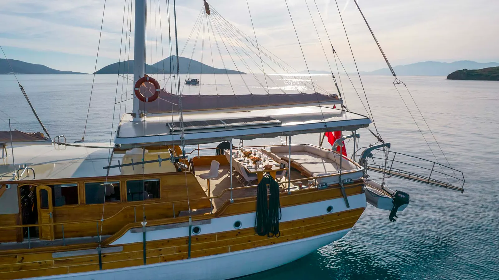 Fatos sailing in Bodrum