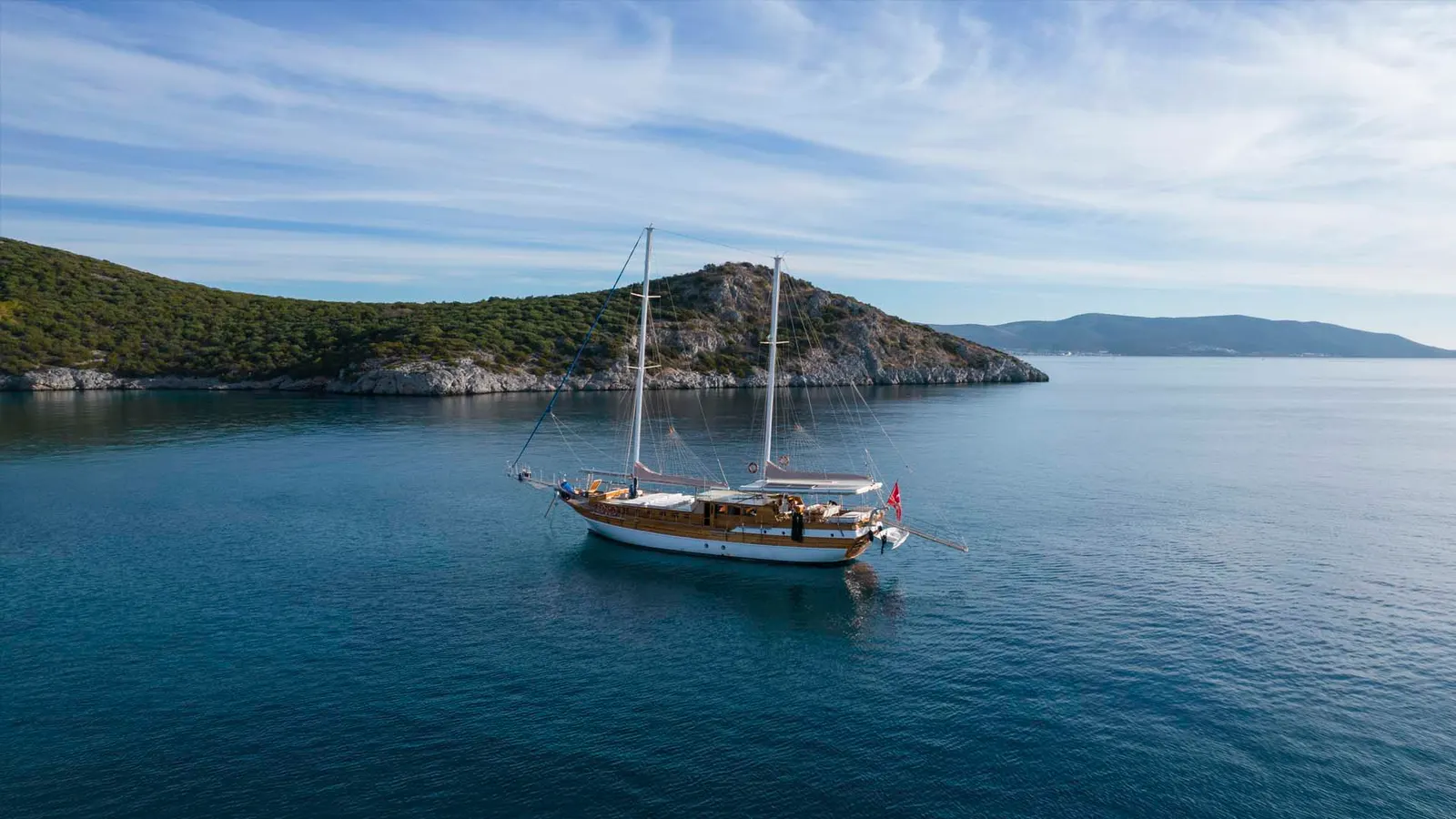 Fatos sailing in Bodrum