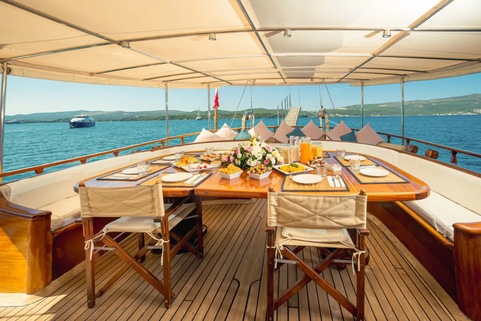 Kaptan Sevket sailing in Tivat
