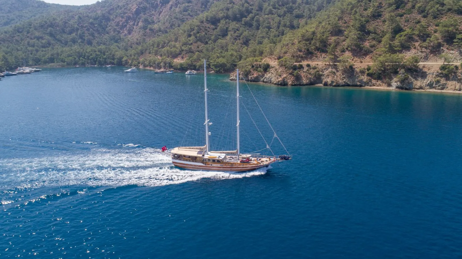 Sema Tuana sailing in Bodrum