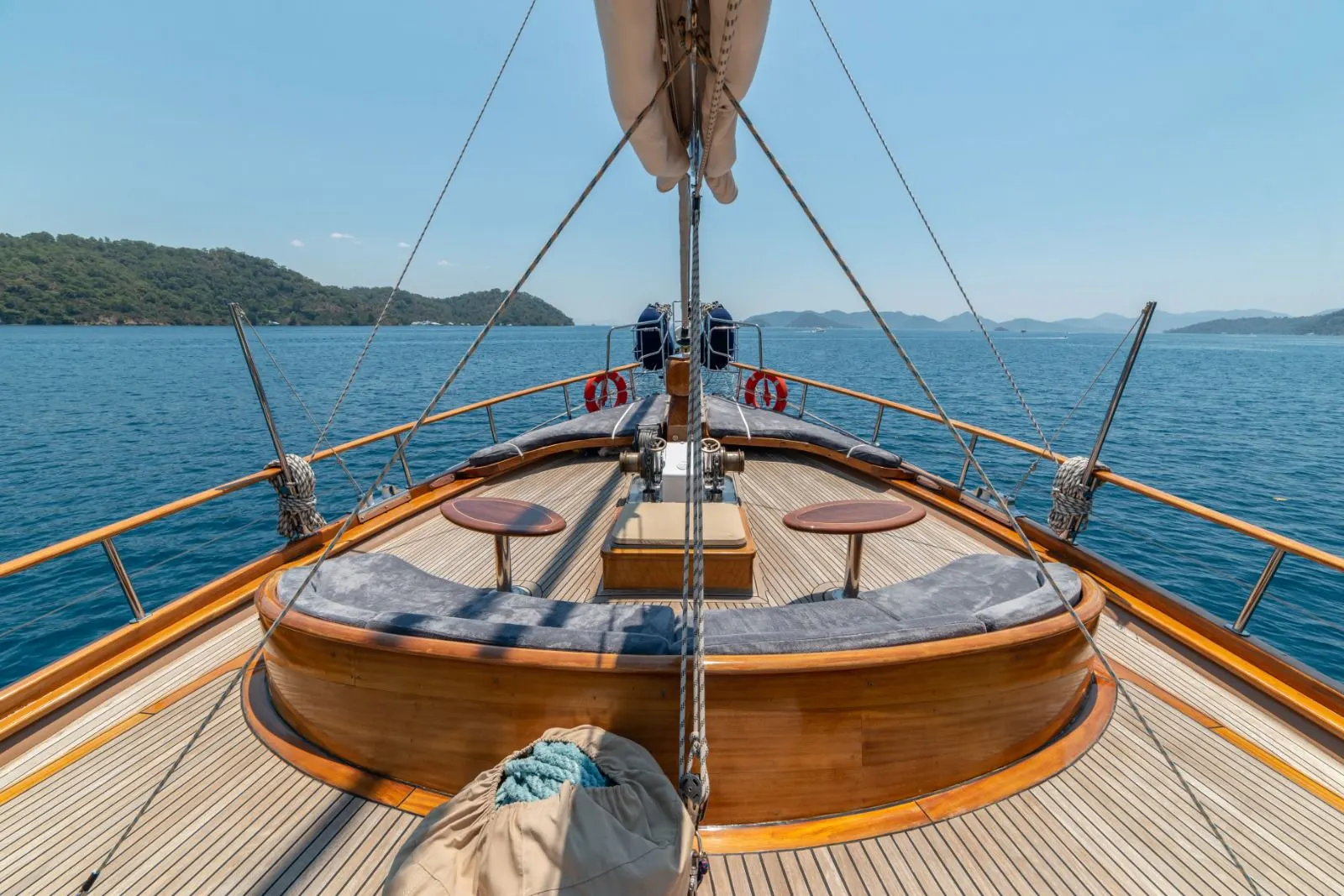 Sema Tuana sailing in Bodrum