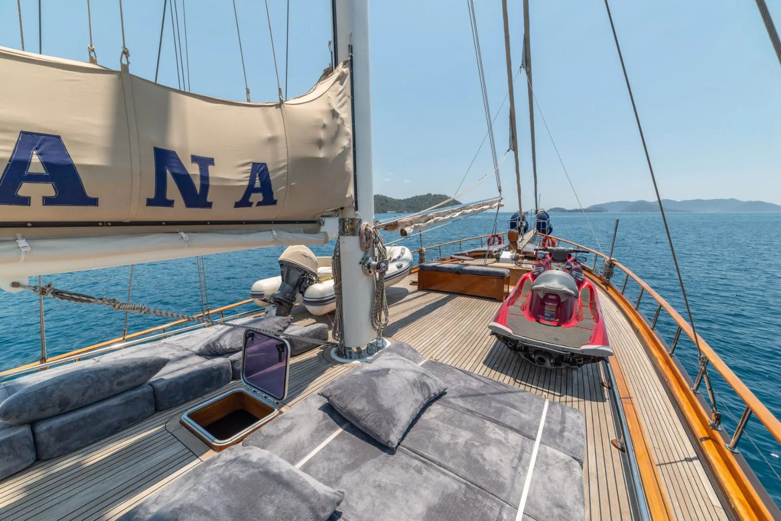 Sema Tuana sailing in Bodrum