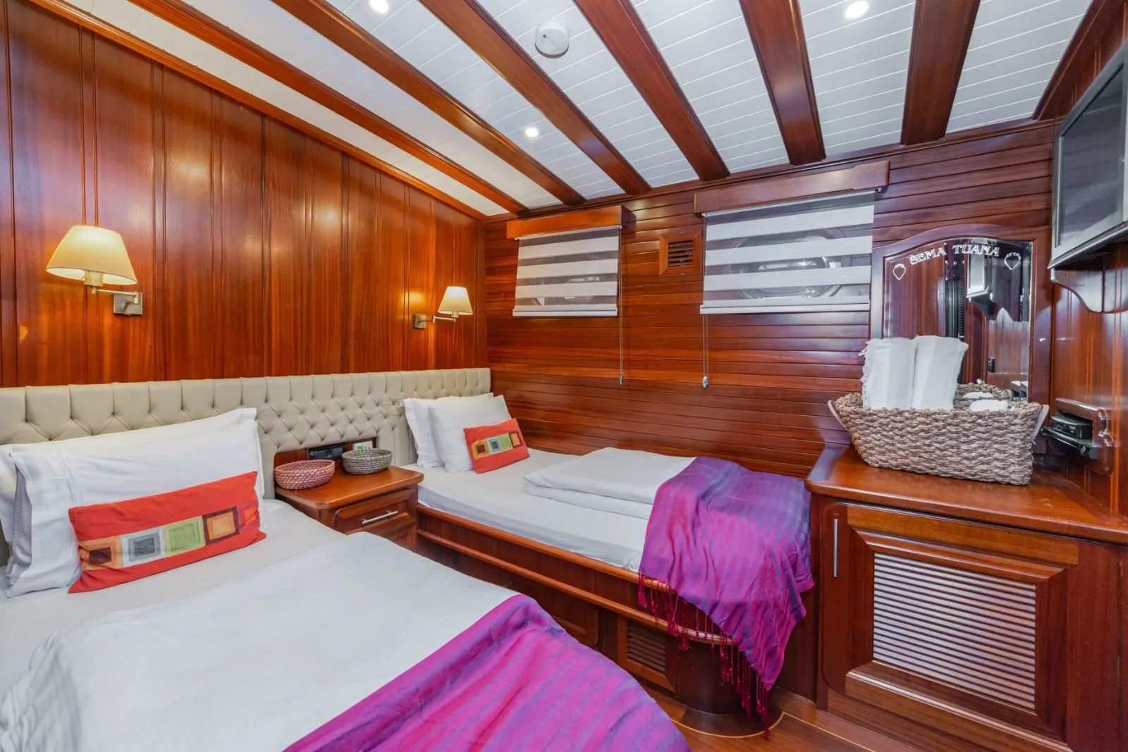 Sema Tuana sailing in Bodrum