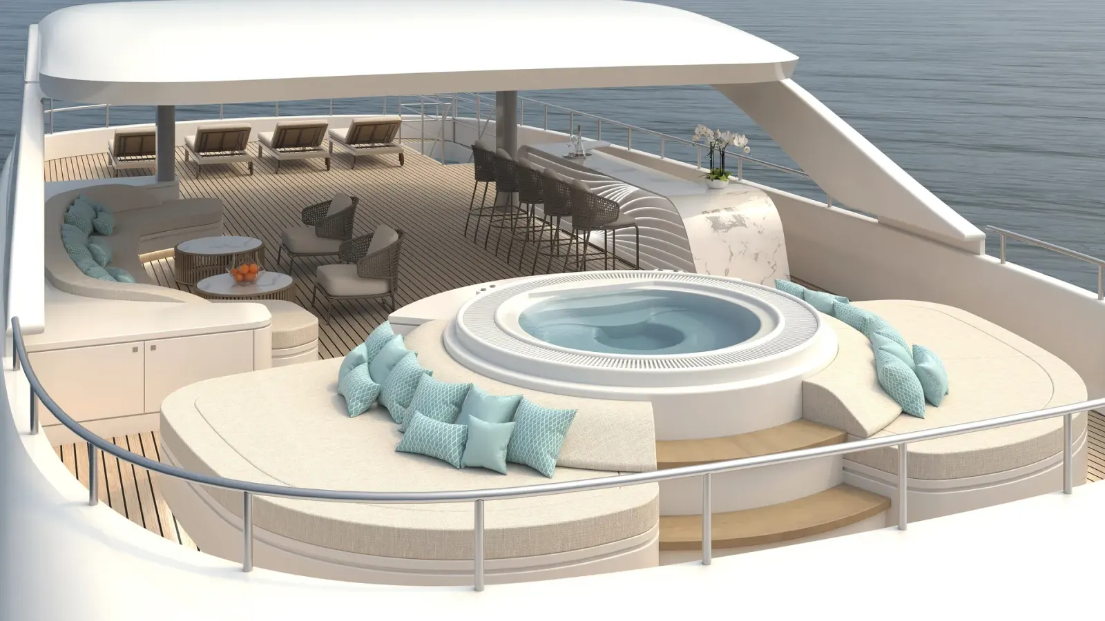 Oriy Motor Yacht interior cabin view