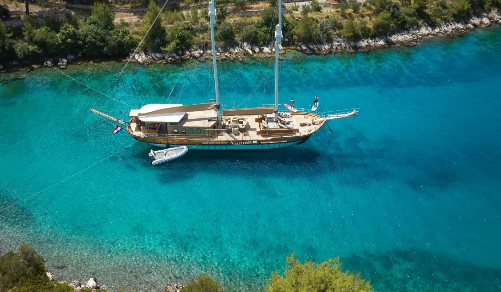 Libra sailing in Split