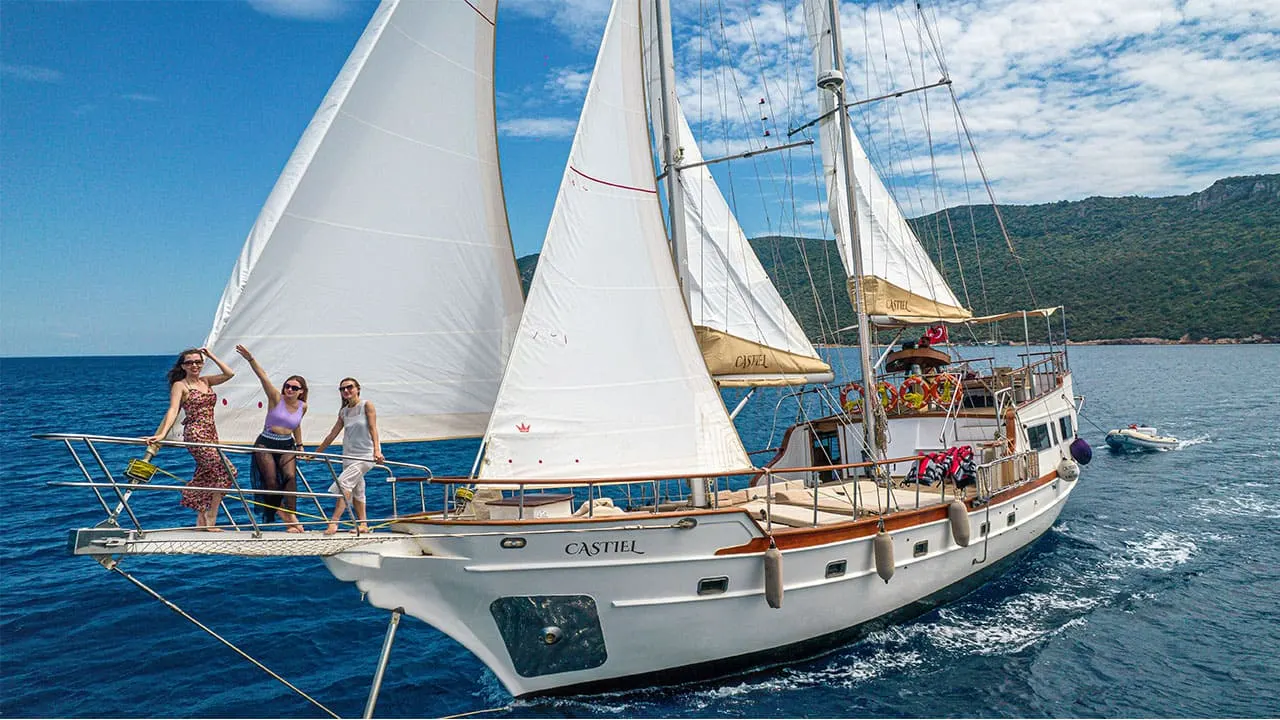 Castiel Gulet interior cabin view