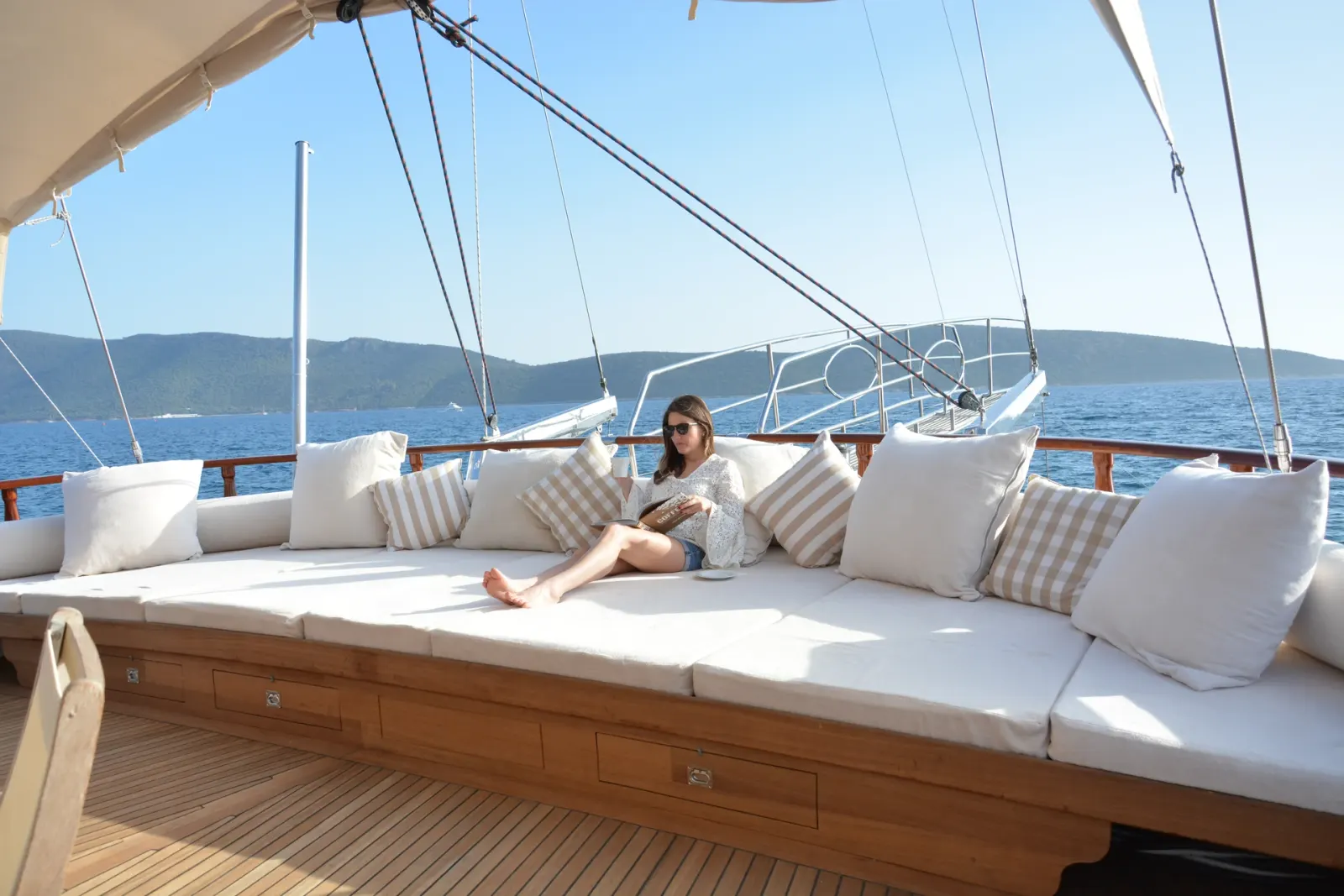 Papa Joe sailing in Bodrum