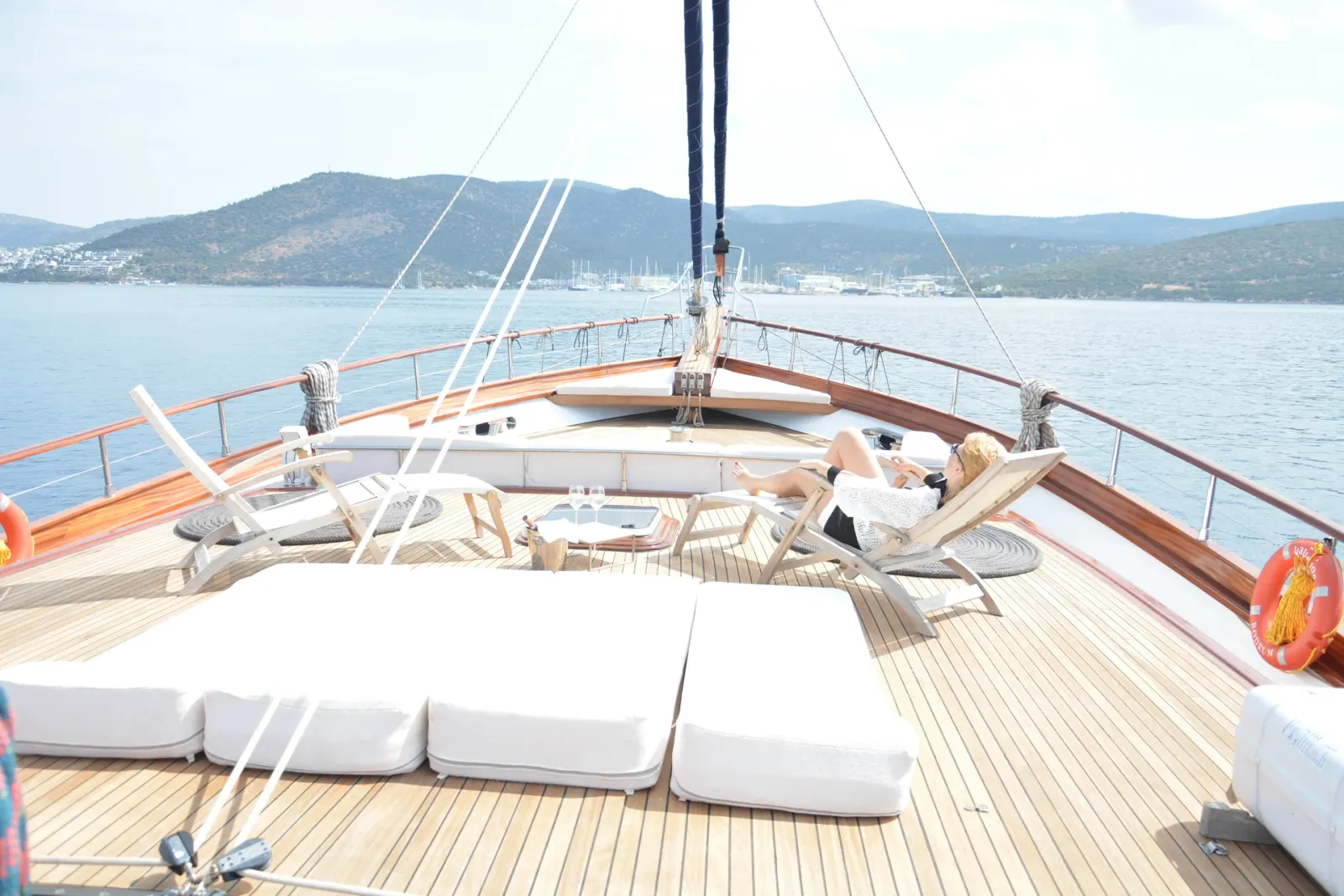 Papa Joe sailing in Bodrum