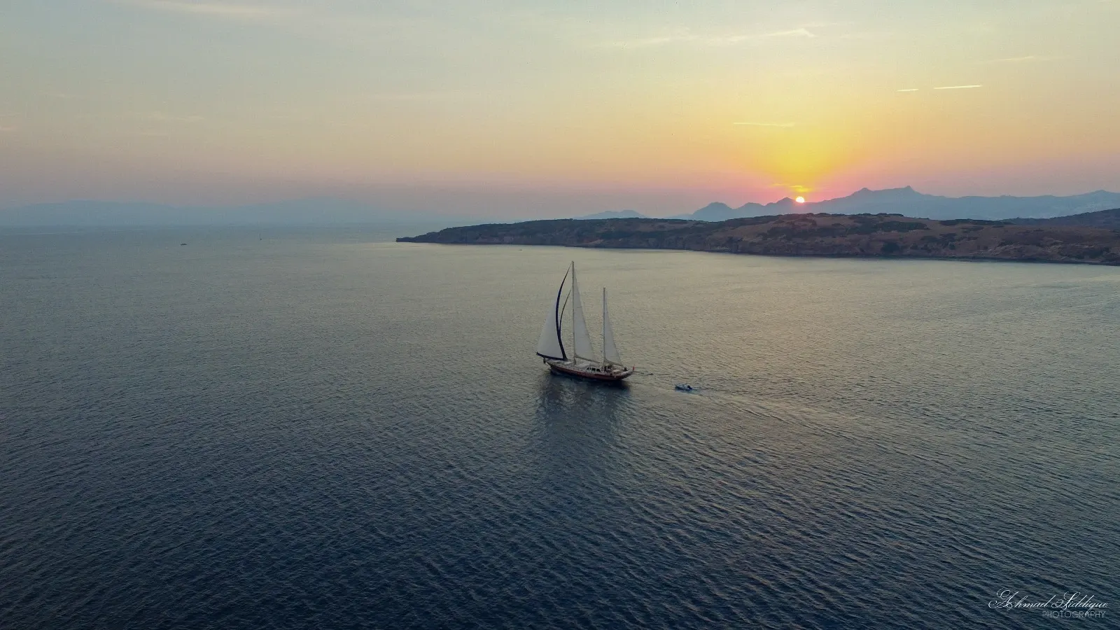 Papa Joe sailing in Bodrum