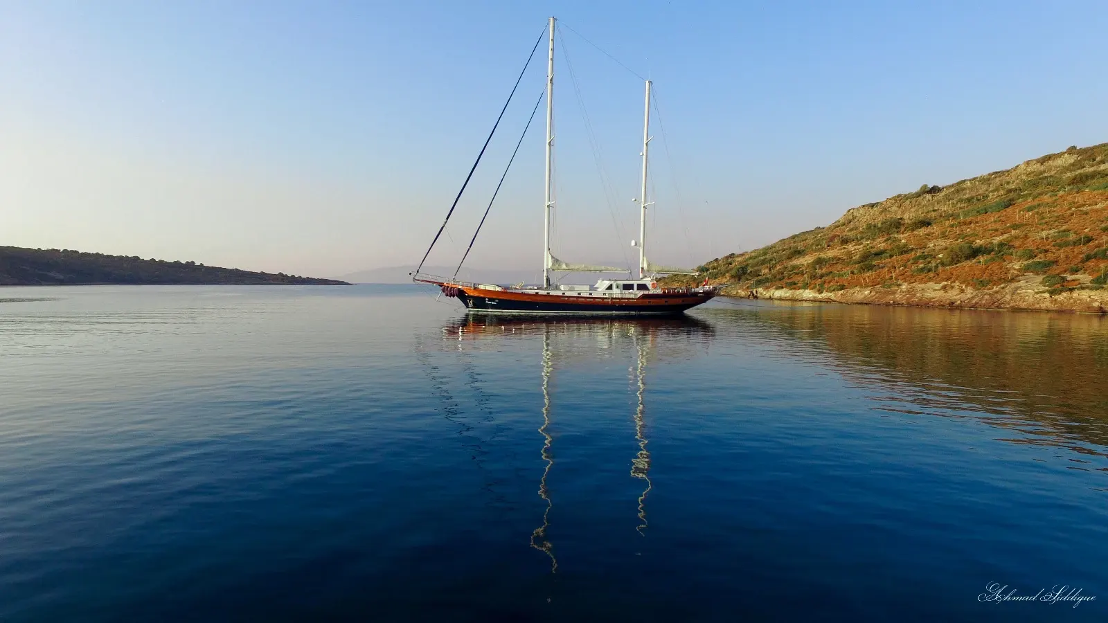 Papa Joe sailing in Bodrum
