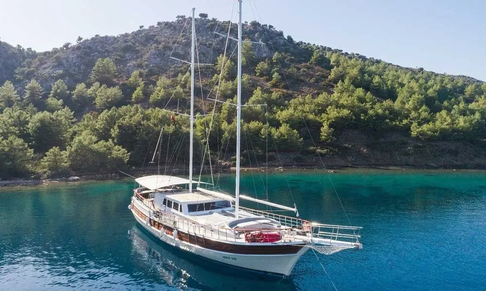Koray Ege sailing in Göcek