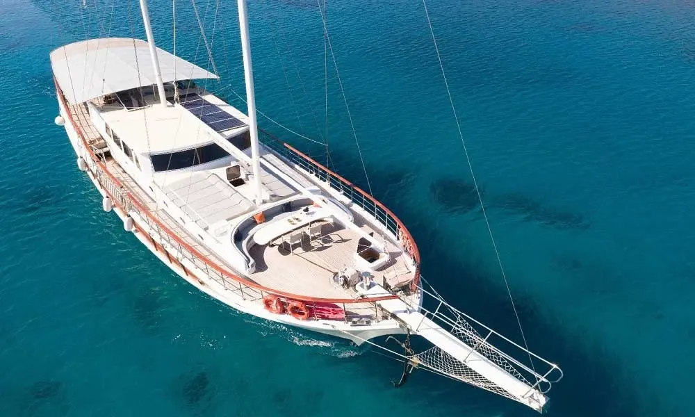 Koray Ege sailing in Göcek