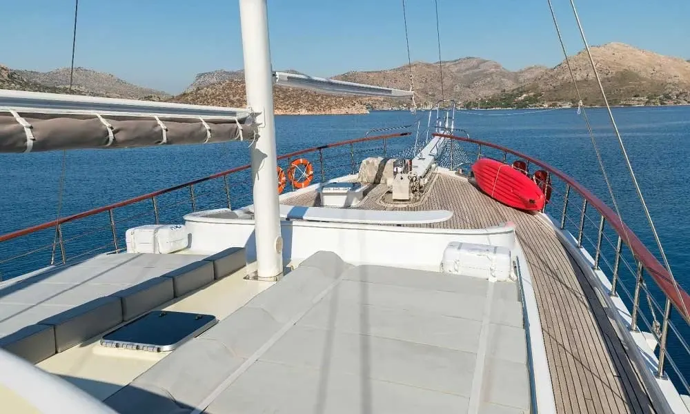 Koray Ege sailing in Göcek