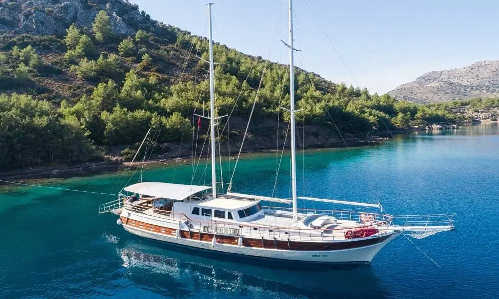 Koray Ege sailing in Göcek