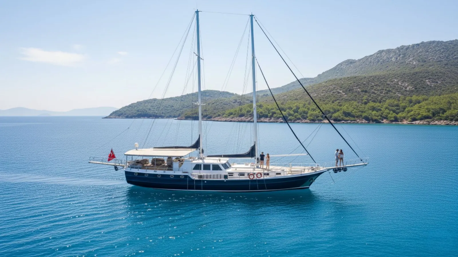 The Blue Sea Gulet interior cabin view