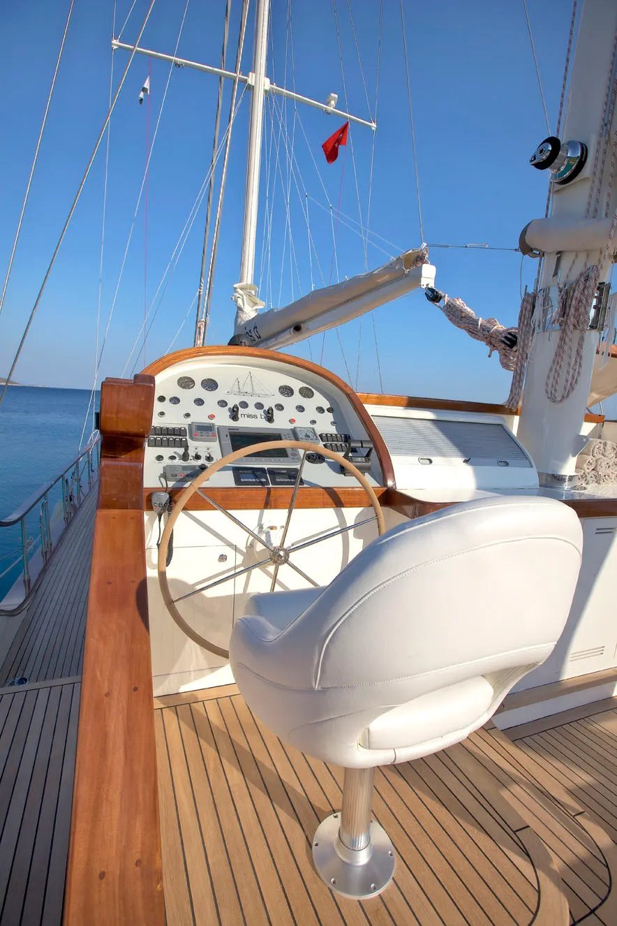 Miss B sailing in Bodrum