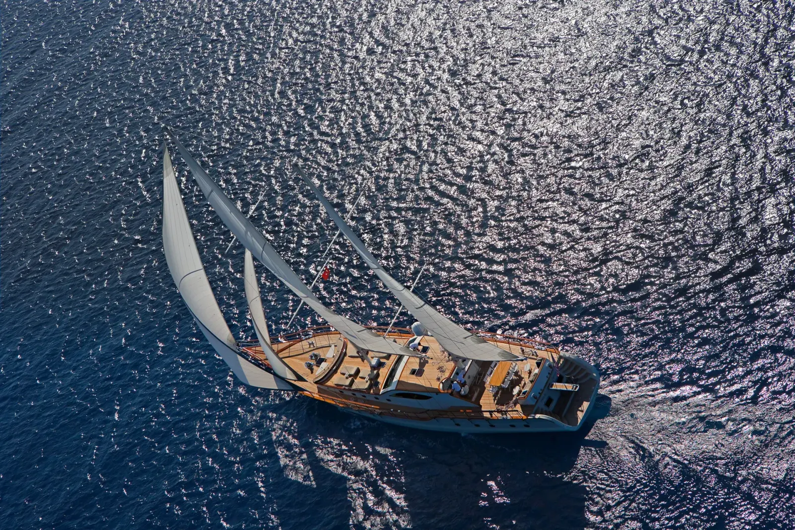 Miss B sailing in Bodrum