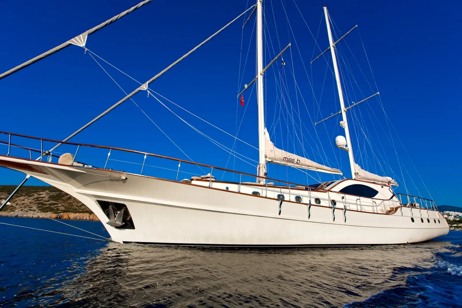Miss B sailing in Bodrum