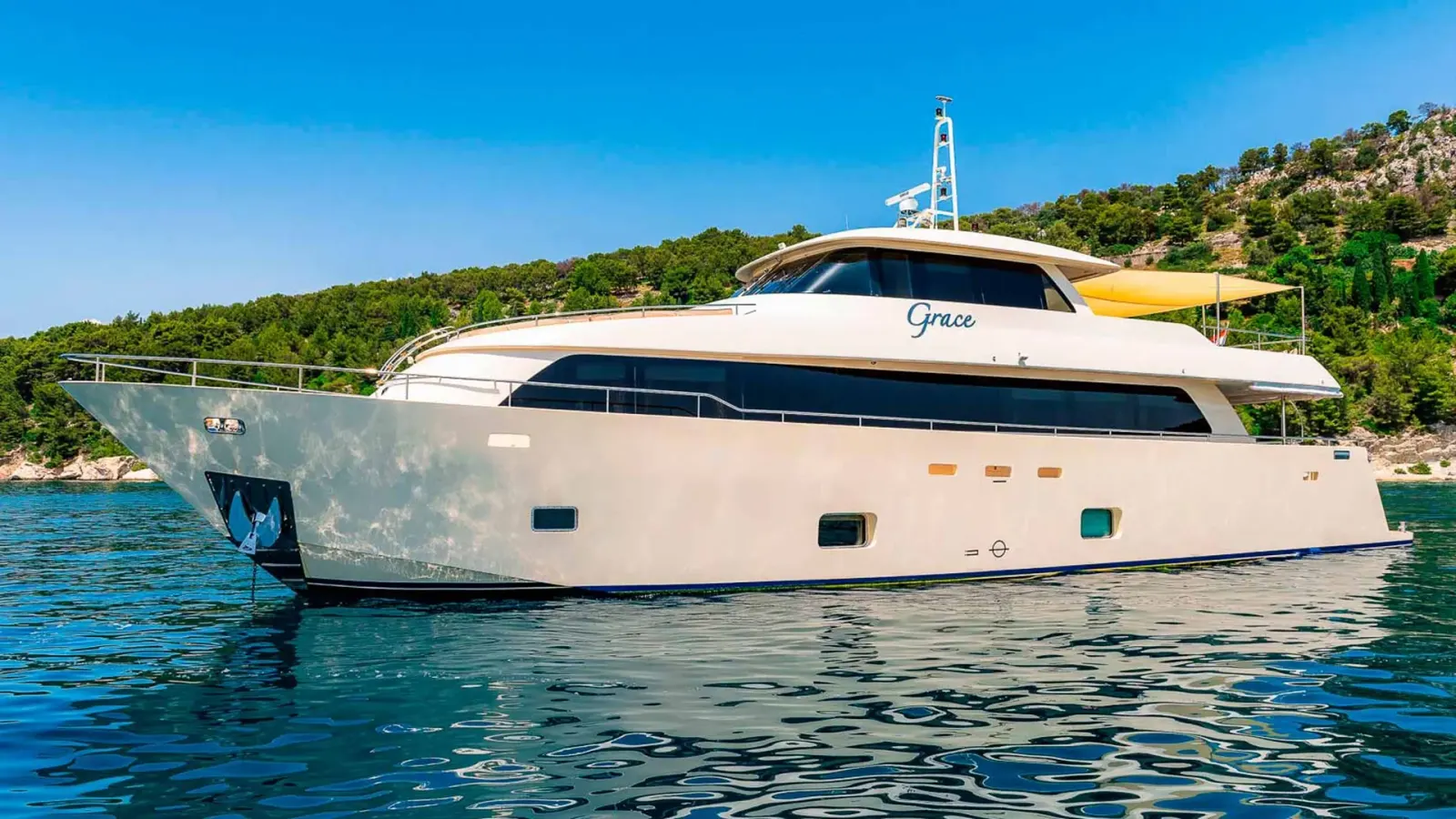 Grace sailing in Split