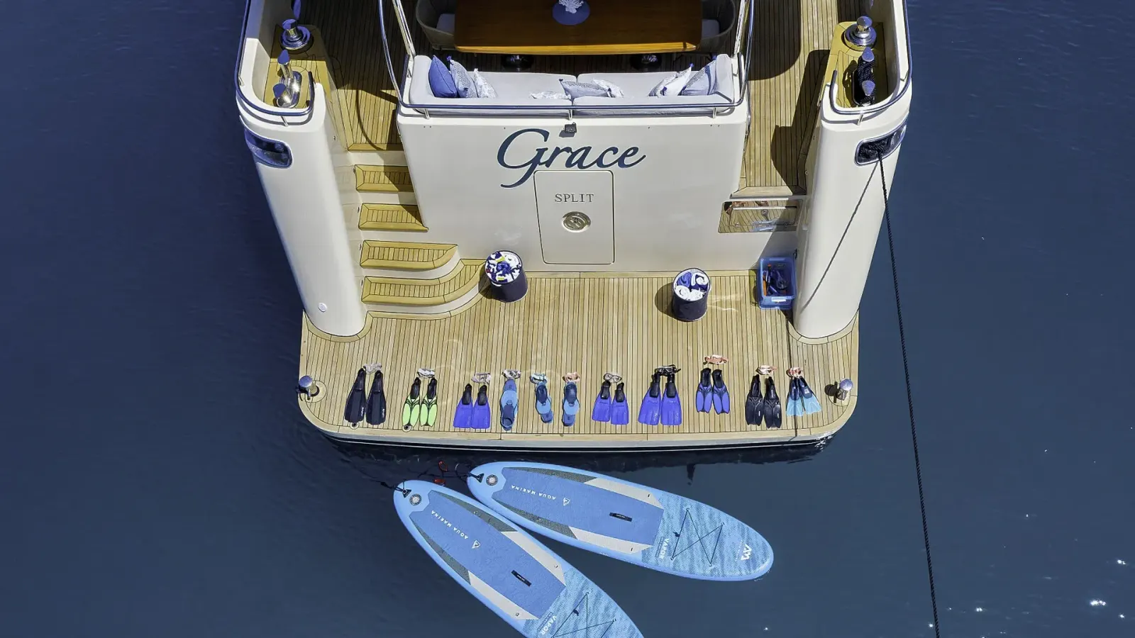 Grace sailing in Split