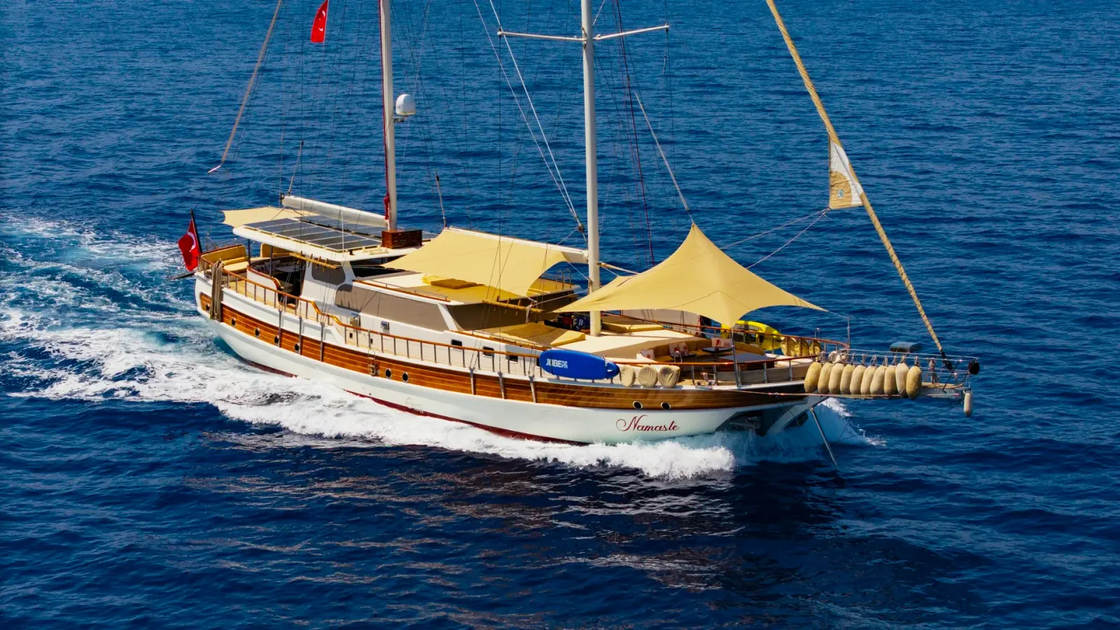 Namaste sailing in Bodrum