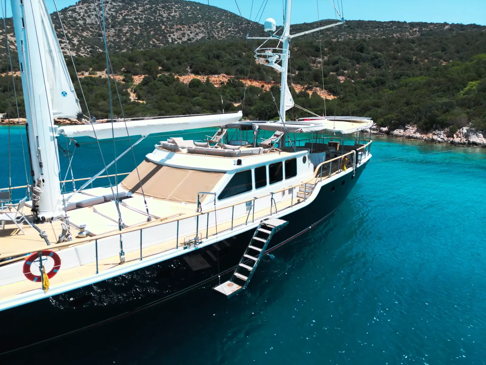 Luja sailing in Bodrum