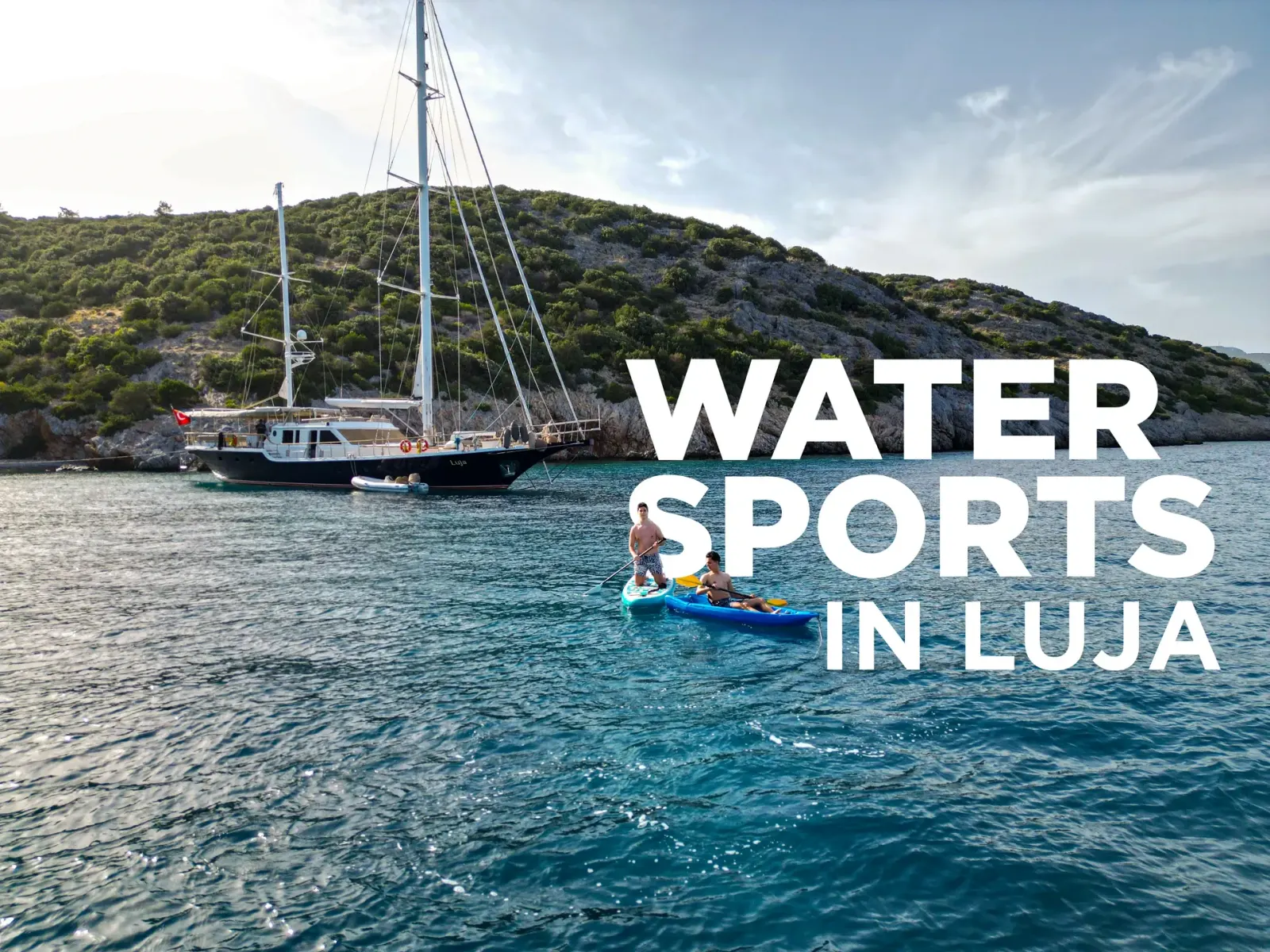 Luja sailing in Bodrum