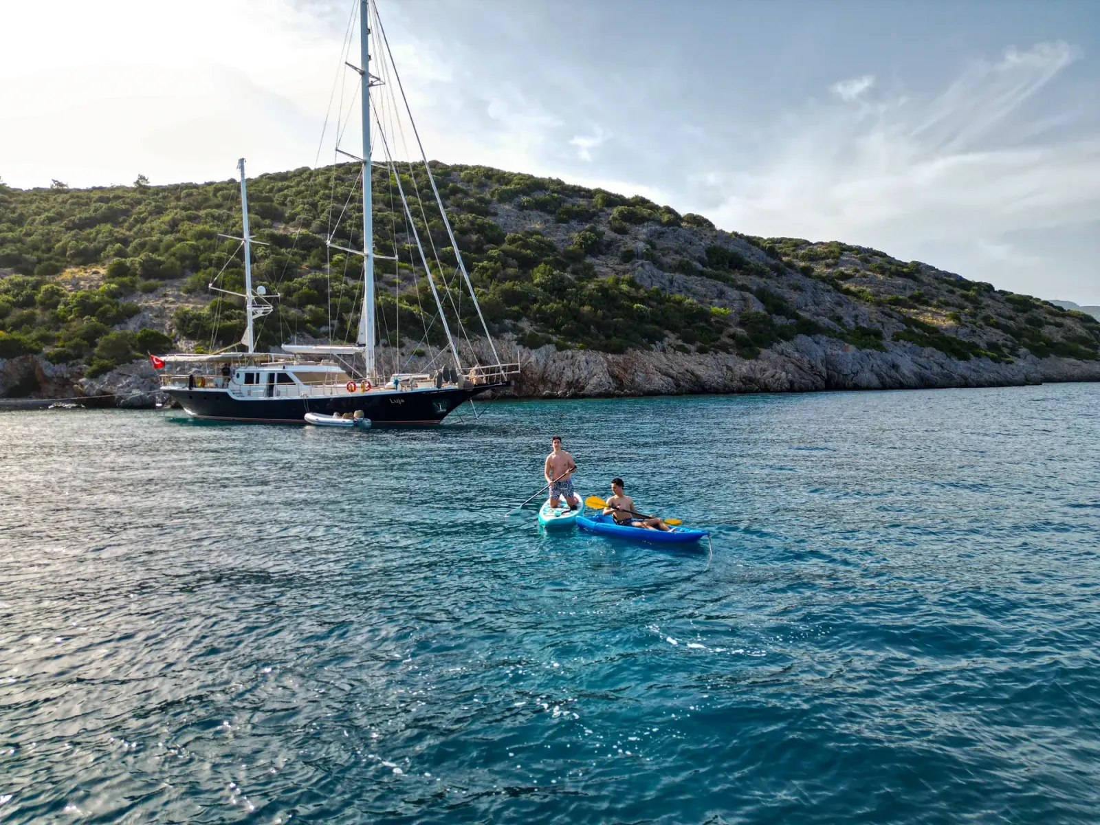 Luja sailing in Bodrum