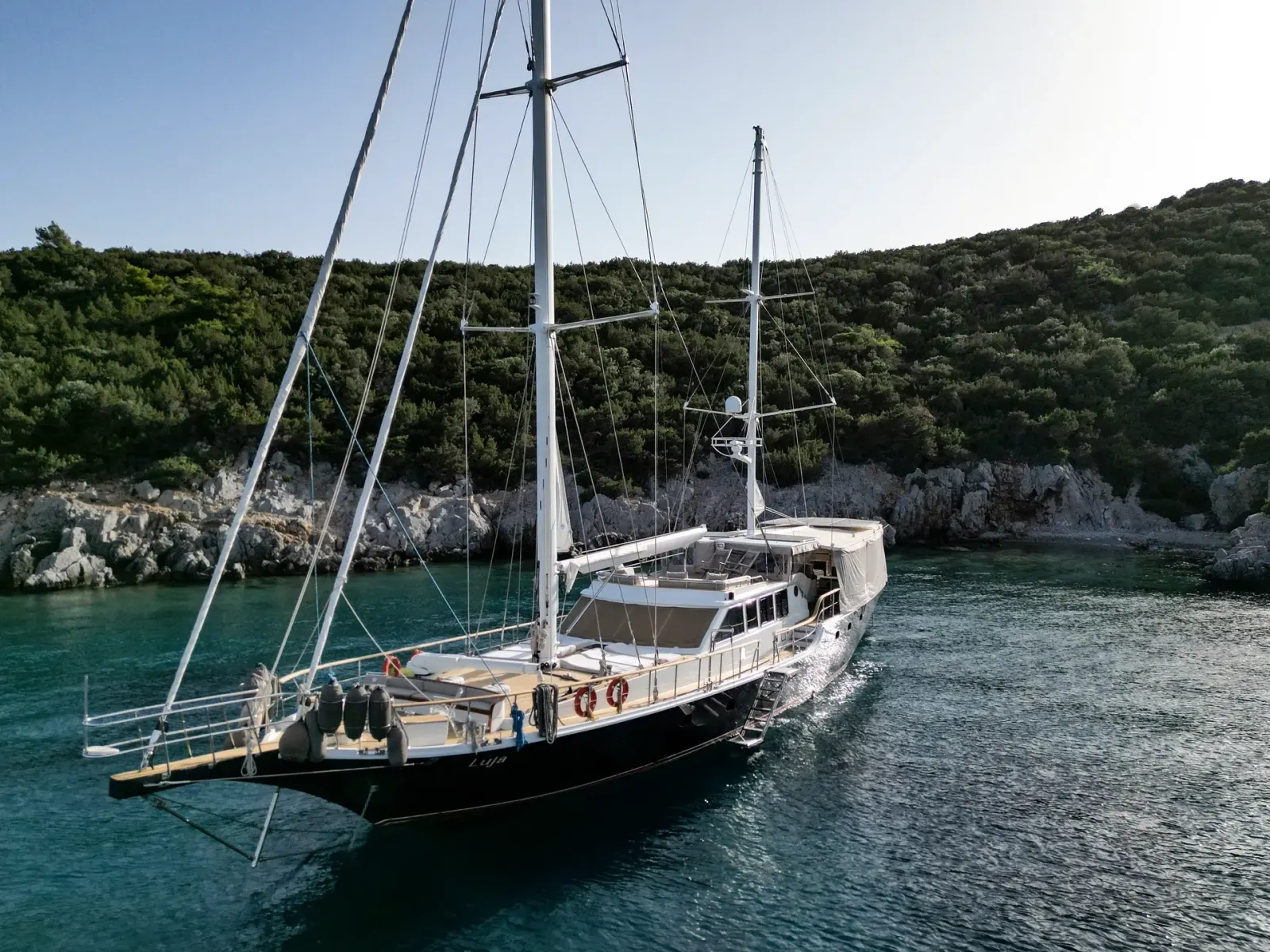 Luja sailing in Bodrum
