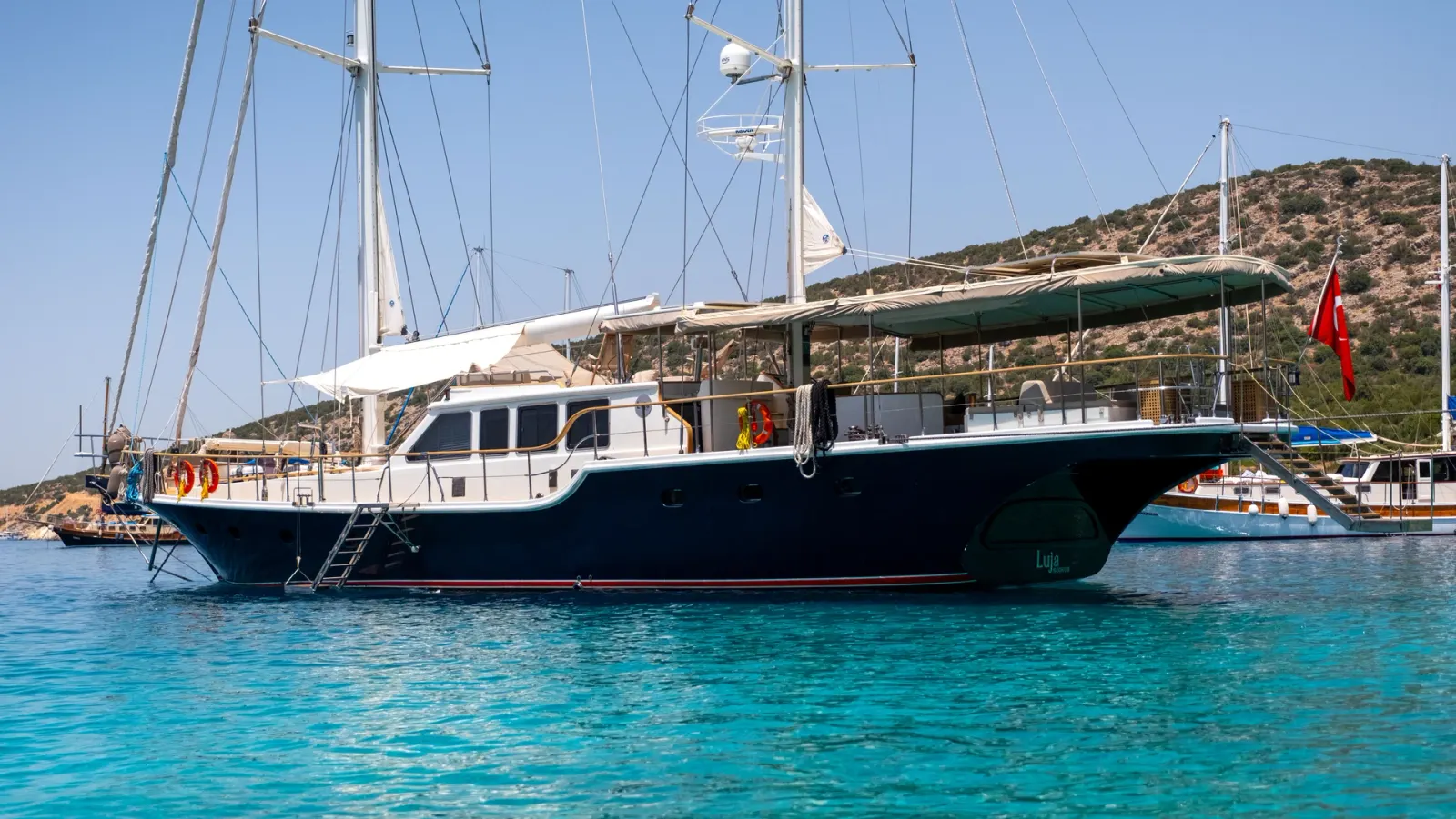 Luja sailing in Bodrum