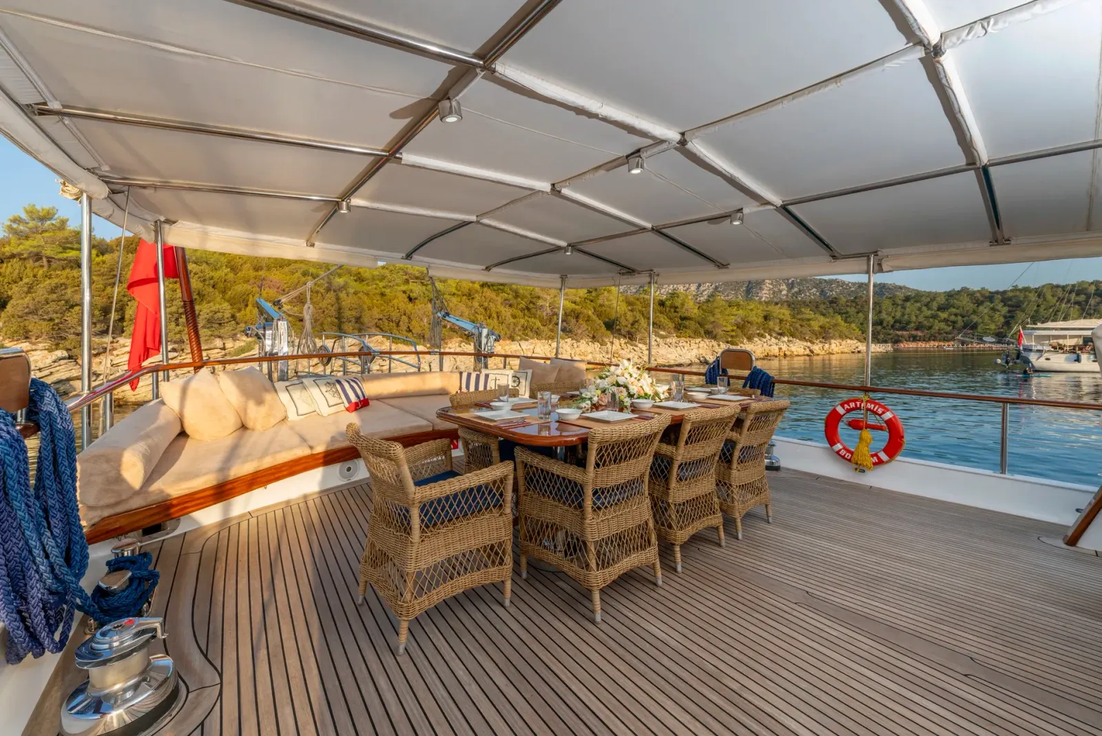 Artemis sailing in Bodrum