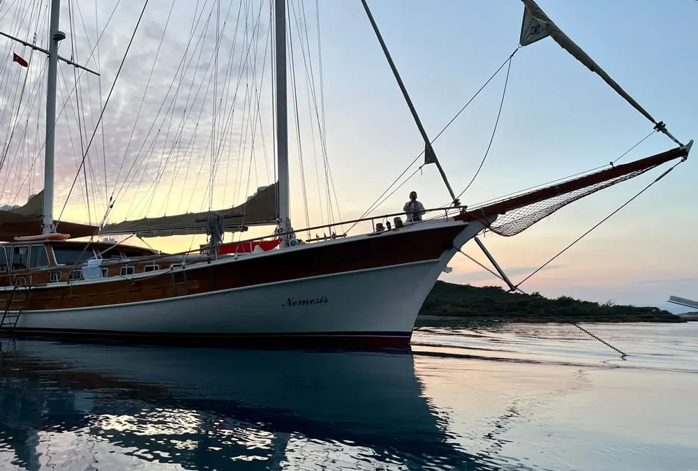 Nemesis sailing in Bodrum