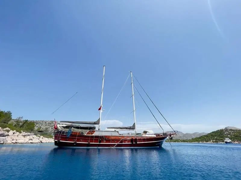 Kaptan Mehmet Bugra sailing in Marmaris