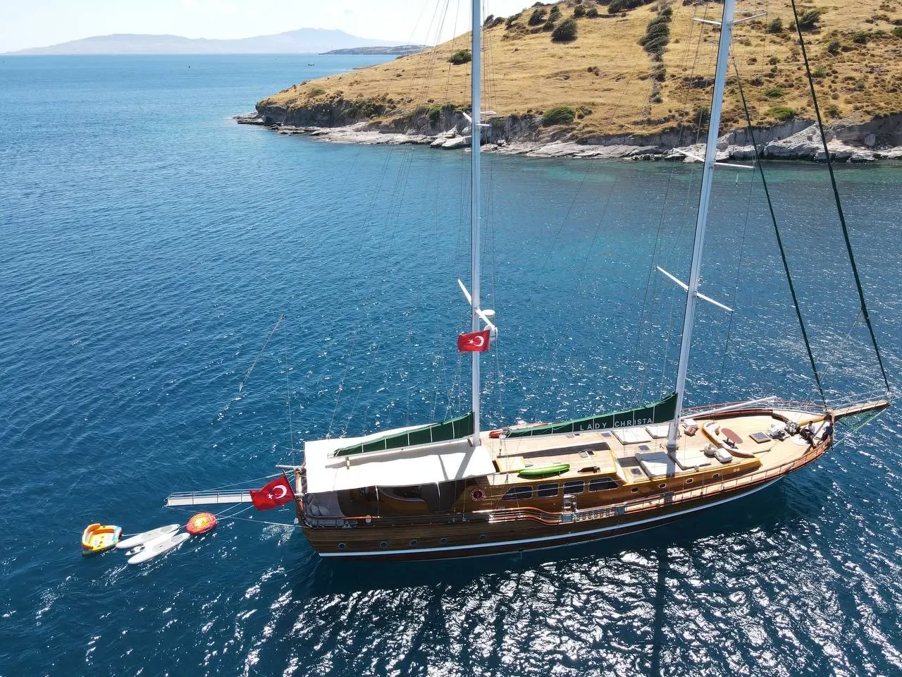 Lady Christa sailing in Bodrum