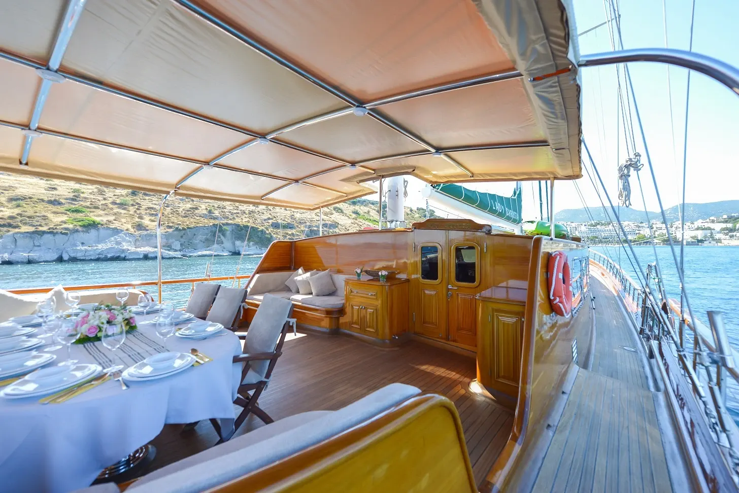 Lady Christa sailing in Bodrum
