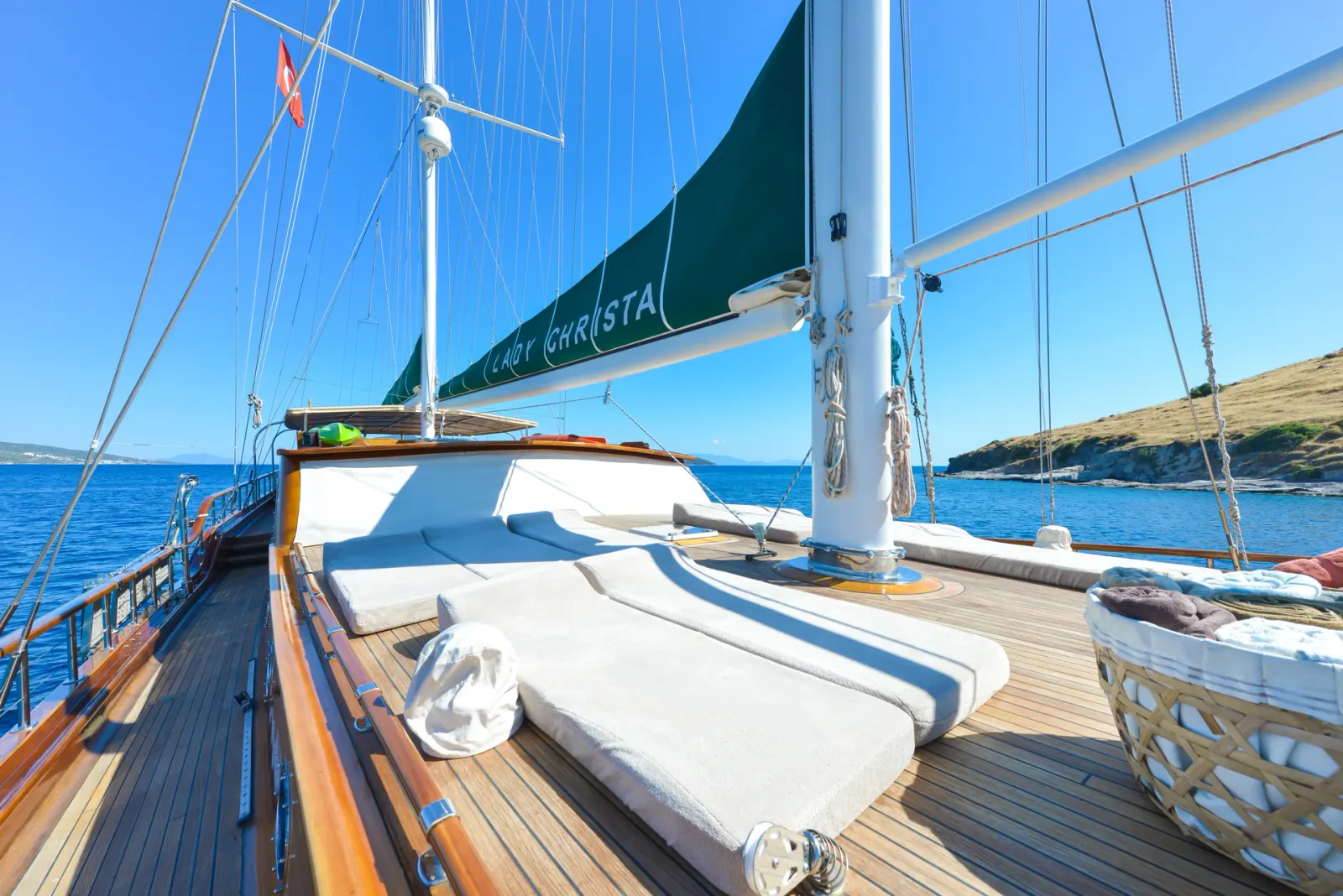 Lady Christa sailing in Bodrum