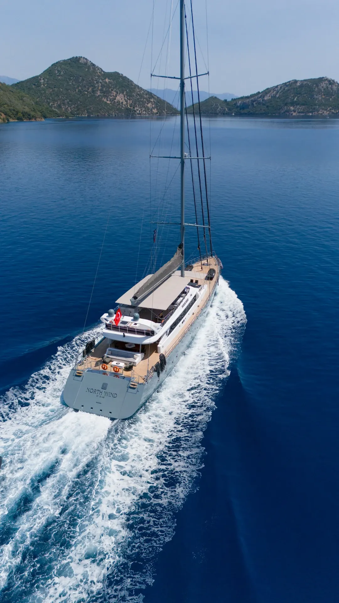 North Wind sailing in Bodrum