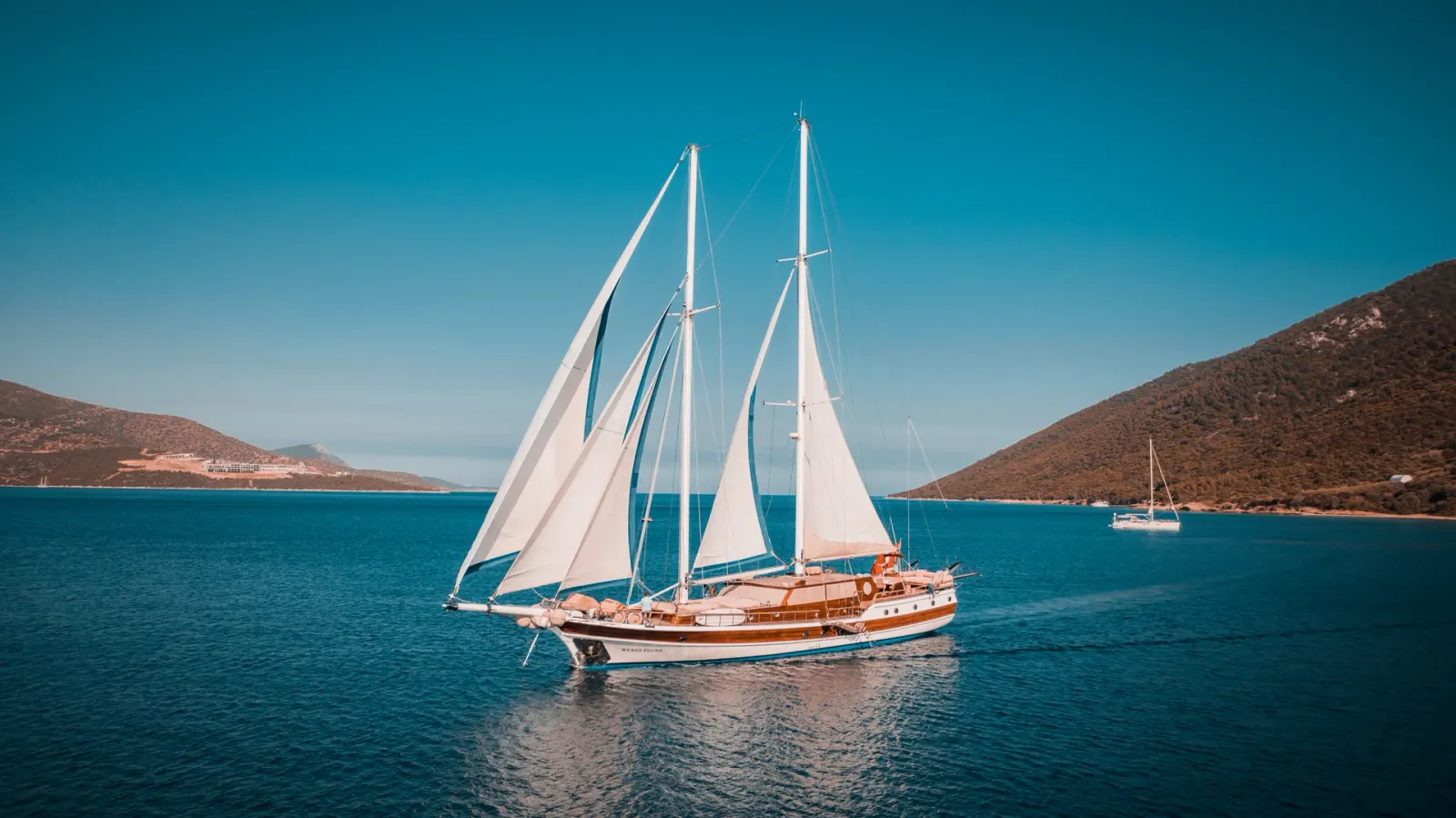 Wicked Felina sailing in Bodrum