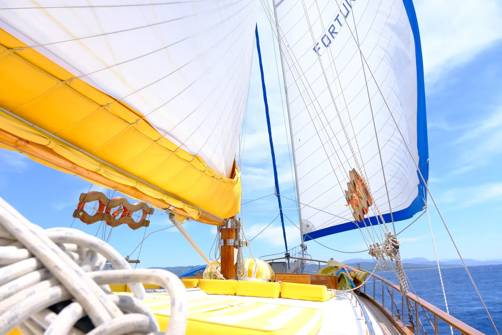 Fortuna sailing in Bodrum