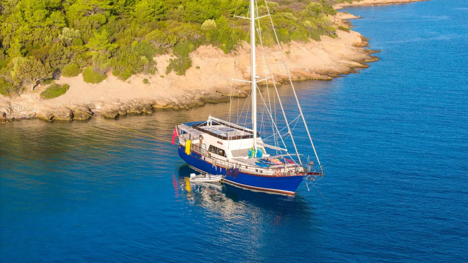 Giulia sailing in Bodrum