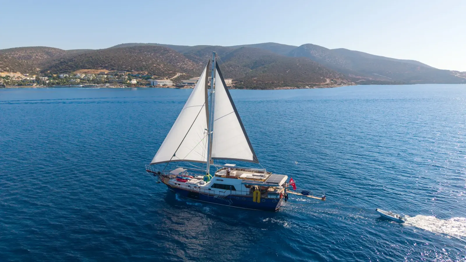 Giulia sailing in Bodrum